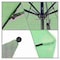 California Umbrella 11' Black Aluminum Market Patio Umbrella, Sunbrella Spa 194061333297 - alternate 2